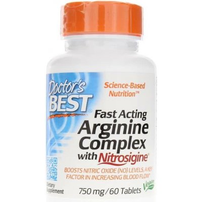 Doctor´s Best Fast Acting Arginine Complex with Nitrosigine 60 tabliet – Hledejceny.cz