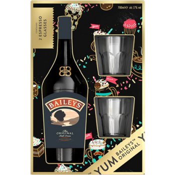 Baileys Original 17% 0,7 l (dárkové balení 2 sklenice) od 509 Kč -  Heureka.cz