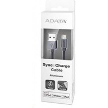 ADATA AMFIAL-100CM-CTI Lightning MFi, propojovací, USB A(M), 1m, titanový