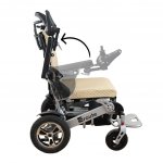 Eroute 8000FR Elektrický invalidní vozík skládací s automatickým skládáním a polohováním Béžová – Zboží Mobilmania