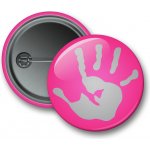 Reflexní připínací odznak - ruka růžová – Zboží Mobilmania
