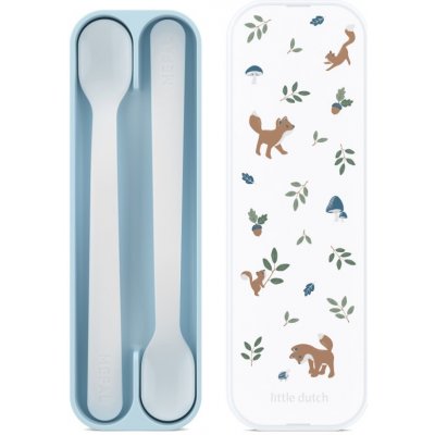 Little Dutch Lžičky 2 ks s pouzdrem Forest Friends – Zboží Dáma