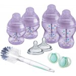 Tommee Tippee sada kojeneckých lahviček C2N Anti Colic s kartáčem Purple – Hledejceny.cz