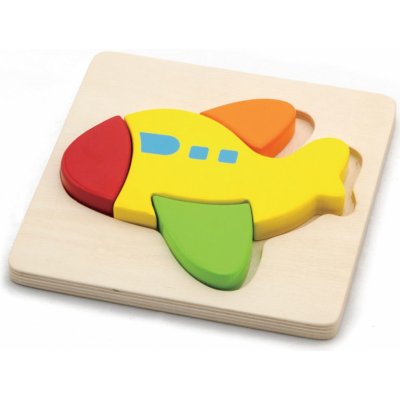 Studo Wood puzzle letadélko 4 dílky – Zboží Mobilmania