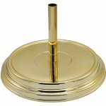 Stojan na vlajku interiérový ZLATÝ leštěný - 1-ramenný s žerdí - špice – Zboží Dáma