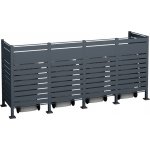 Westmann Planum 4 plechový 330 x 90 x 150 cm antracit – Zboží Dáma