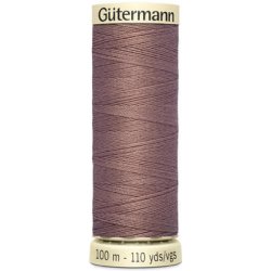 Nit PES Gütermann - univerzální síla 100 (100m) - různé barvy barva 209 - hnědá
