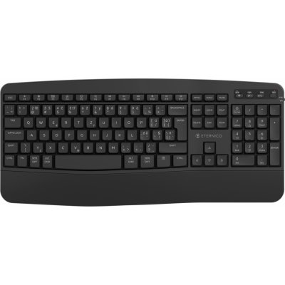 Eternico Ergonomic Keyboard wireless KSB2430 CZ/SK AET-KSB2430CSBN – Hledejceny.cz