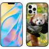 Pouzdro a kryt na mobilní telefon Apple mmCase Gelové iPhone 12 Pro - panda červená