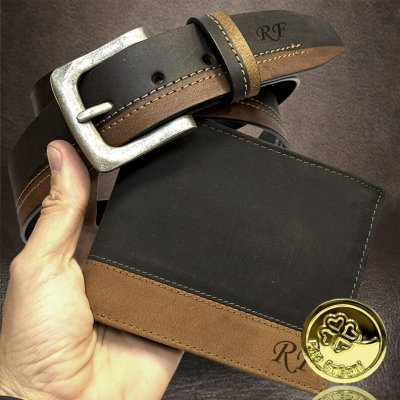 BESTSELLER set combo antracit a hnědá navíc monogram – Zboží Dáma