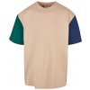 Pánské Tričko Organic Oversized Colorblock Tee unionbeige