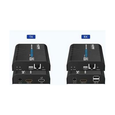 PremiumCord 4K@60Hz HDMI KVM extender s USB 2.0 na 120m přes LAN síť, over IP KHEXT120-14 – Hledejceny.cz
