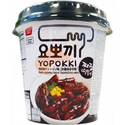 YOPOKKI Instantní rýžové těsto s příchutí Jjajang 120 g – Zboží Mobilmania