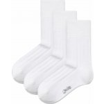 Vlnka 3 páry bavlněných ponožek se zdravotním lemem bílá – Zboží Dáma