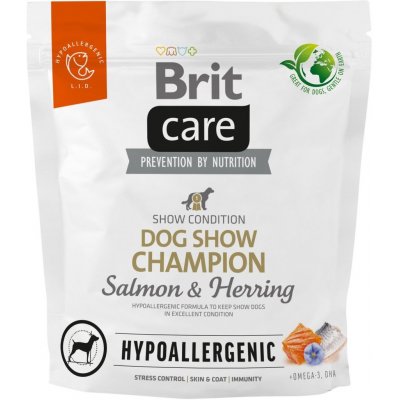 Brit Care Hypoallergenic Dog Show Champion Salmon & Herring 1 kg – Zboží Mobilmania