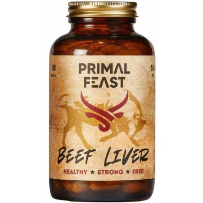 Primal Feast BIO lyofilizovaná hovězí játra, 180 kapslí – Hledejceny.cz