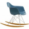 Vitra Houpací křeslo Eames Chair RAR golden maple/sea blue