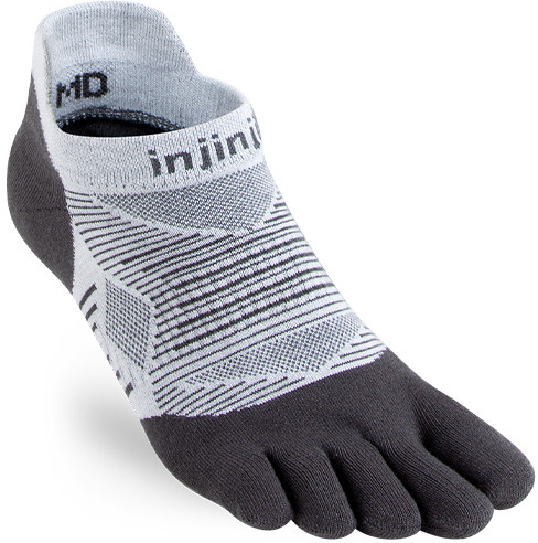 Injinji RUN Lightweight No-show Coolmax prstové ponožky Grey