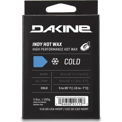 DAKINE vosk Indy Hot Wax Cold 160G Assorted ASSORTED – Hledejceny.cz