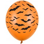 PartyDeco Balonek latex oranžový Netopýři 30 cm – Zboží Dáma