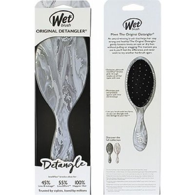 Wet Brush Original Detangler Metallic Marble kartáč na vlasy Silver – Hledejceny.cz