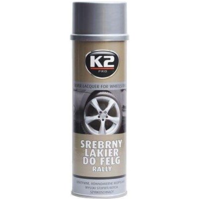 K2 SILVER LACQUER FOR WHEELS RALLY 500 ml - stříbrný lak na kola – Zbozi.Blesk.cz