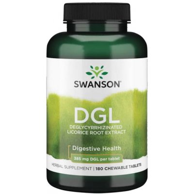 Swanson DGL deglycyrrhizinovaná lékořice 386 mg 180 žvýkacích tablet