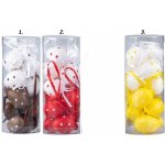 Kraslice plast 12ks 40mm puntík v tubusu, mix barev – Hledejceny.cz