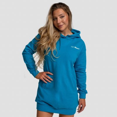 GymBeam dámská Longline mikina Limitless Aquamarine – Zboží Mobilmania