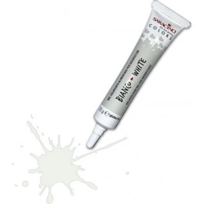 Saracino Gelová barva bílá WHITE 20 g – Zboží Dáma