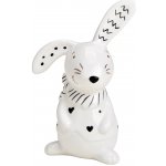 Textilomanie Keramický zajíček BUNNY FRONT 12 cm bílý – Hledejceny.cz