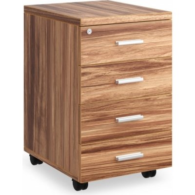 Rauman SimpleOffice 40 x 48 cm 4 zásuvky ořech vlašský – Sleviste.cz
