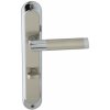 Dveřní kování Walteco SPRING ECO – WC – 90 mm chrom/nikl