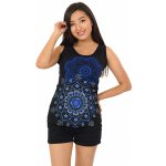 Himalife tílko Haleiwa černá s modrou – Zboží Dáma