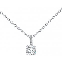 SILVEGO Stříbrný s čirými Swarovski® zirconia LPS1274NSWW