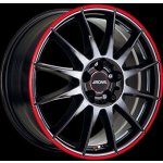 Ronal R54 7x16 4x108 ET25 jetblack red rim – Hledejceny.cz