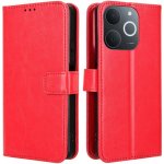 Crazy knížkové pouzdro na Realme Note 70T - červené – Zboží Živě