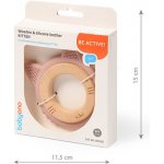 BabyOno dřevěné silikon kousátko kočička pudrová – Sleviste.cz