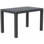 MEGA PLAST MP1540 RATAN LUX stůl, polyratan, 75x120x75cm, antracit , PP – Hledejceny.cz