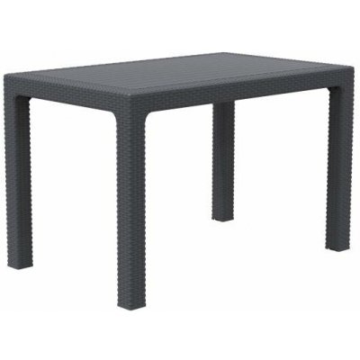 MEGA PLAST MP1540 RATAN LUX stůl, polyratan, 75x120x75cm, antracit , PP – Hledejceny.cz
