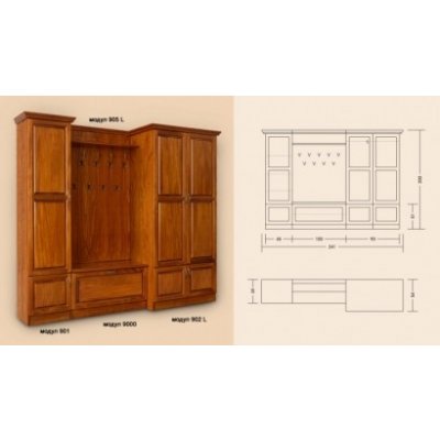 Předsíňová stěna M 935 – Zboží Dáma