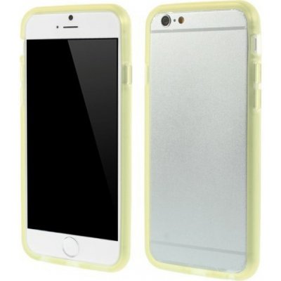 Pouzdro AppleMix Gumové rámeček Apple iPhone 6 / 6S - matné - světle žluto-zelené – Zboží Mobilmania