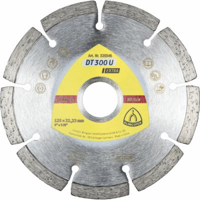 Diamantové řezné kotouče DT 300 U KLINGSPOR Varianta: DT 300 U 115X1,6X22,23