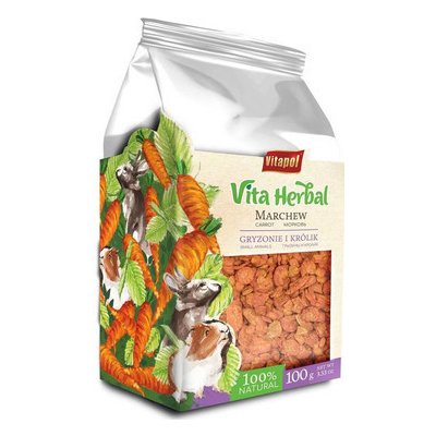 Vitapol Vita Herbal Sušená mrkev pro hlodavce a králíky 0,1 kg – Zboží Mobilmania