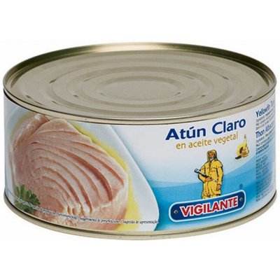 Vigilante Tuňák žlutoploutvý Atún Claro v rostlinném oleji 1 kg – Zboží Dáma