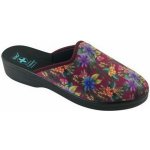 Adanex dámské pantofle 28824 s kytkou bordó – Zboží Dáma