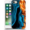 Pouzdro a kryt na mobilní telefon Apple Pouzdro Picasee silikonové Apple iPhone 7 - Gold blue čiré