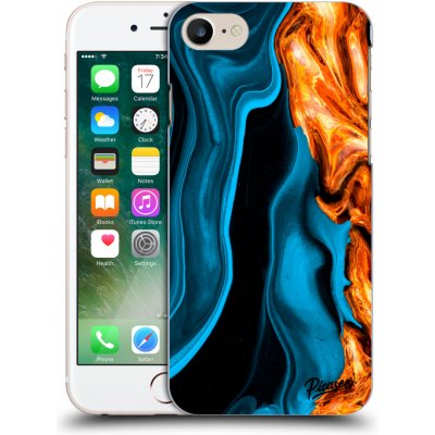 Pouzdro Picasee silikonové Apple iPhone 7 - Gold blue černé