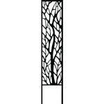 Opora pro popínavé rostliny Lafiora kovová 15 x 75 cm černá – Hledejceny.cz