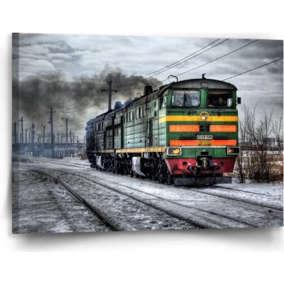 Sablio Obraz Lokomotiva - 120x80 cm – Hledejceny.cz